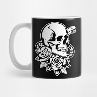 skull with snake tatto design Mug